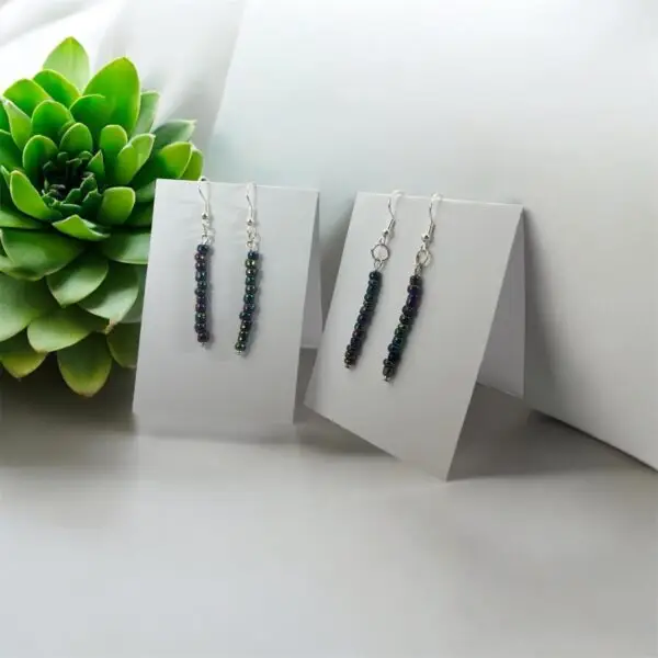 Chrome Beard Earrings
